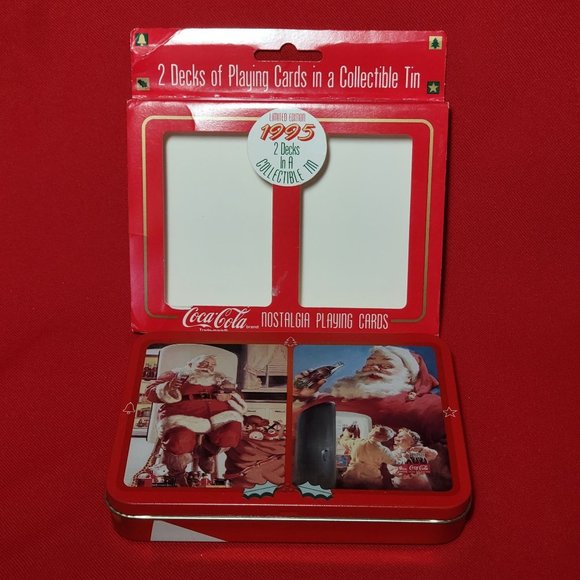 Coca Cola Nostalgia Playing Cards 2 Decks in a Collectible Tin Limited Edition 1 - Picture 4 of 11